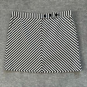 J. Crew Black/White Mini Skirt